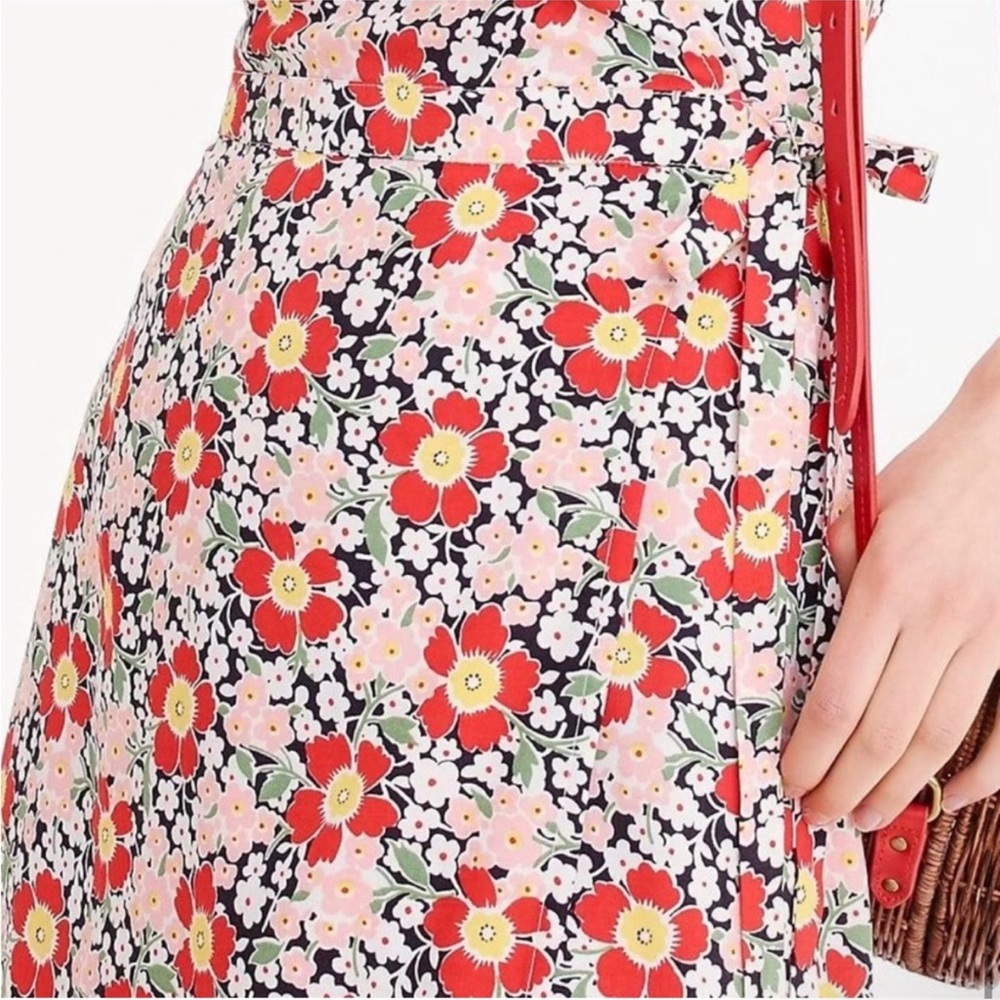 J Crew Mercantile Seventies Floral Easy Wrap Dress Size XSMALL - Picture 4 of 14